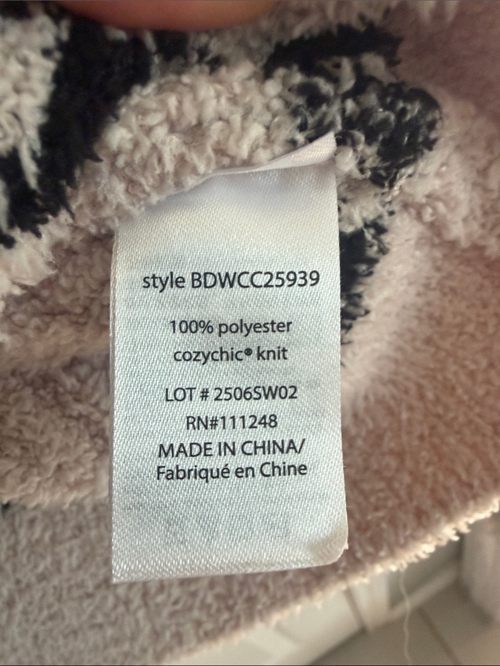 Barefoot Dreams CozyChic Ribbed Blanket Stitch Sweater XL - Picture 5 of 6